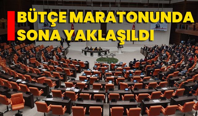 Bütçe Maratonunda Sona Yaklaşıldı