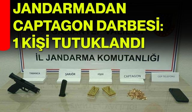 Jandarmadan Captagon Darbesi: 1 Kişi Tutuklandı