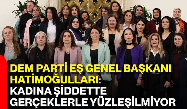 DEM Parti Eş Genel Başkanı Hatimoğulları: Kadına Şiddette Gerçeklerle Yüzleşilmiyor