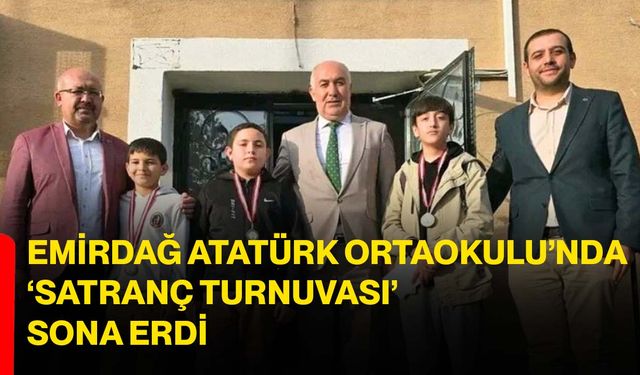 Emirdağ Atatürk Ortaokulu’nda ‘Satranç Turnuvası’ sona erdi