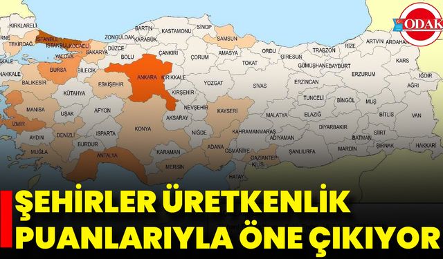 Şehirler Üretkenlik Puanlarıyla Öne Çıkıyor