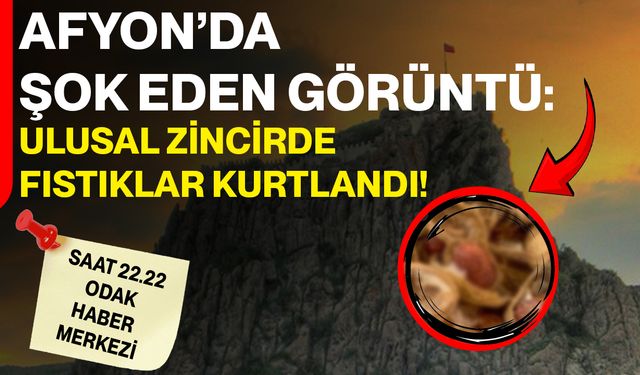 AFYON’DA ŞOK EDEN GÖRÜNTÜ: ULUSAL ZİNCİRDE FISTIKLAR KURTLANDI!