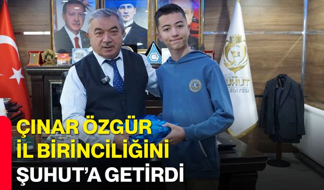 Çınar Özgür İl Birinciliğini Şuhut’a Getirdi