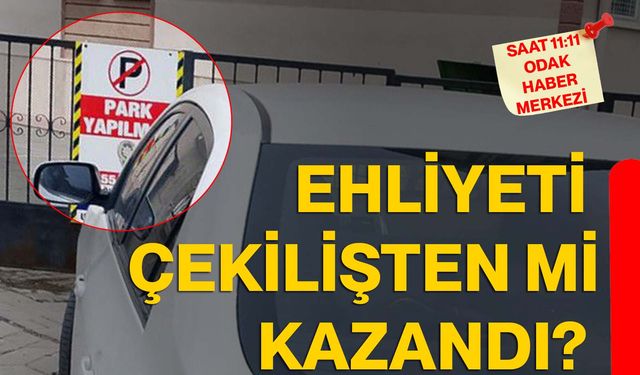 Ehliyeti çekilişten mi kazandı?