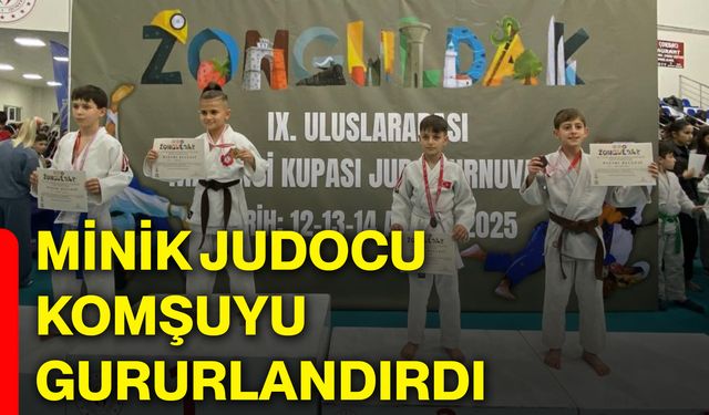 Minik Judocu komşuyu gururlandırdı