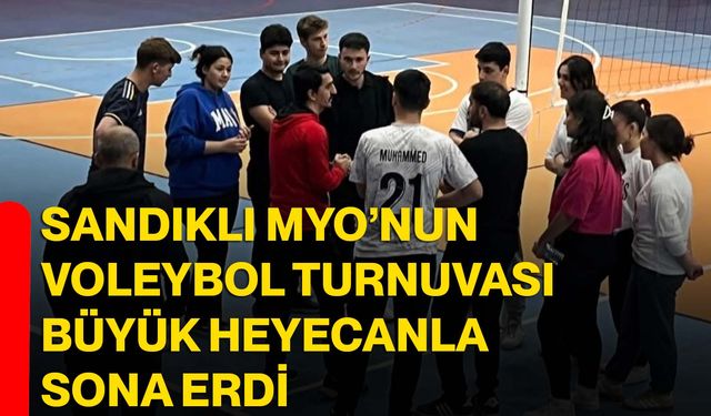 Sandıklı MYO’nun Voleybol Turnuvası Büyük Heyecanla Sona Erdi