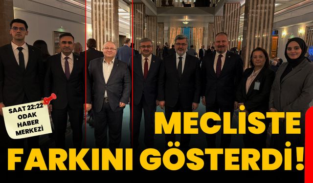 Mecliste farkını gösterdi!
