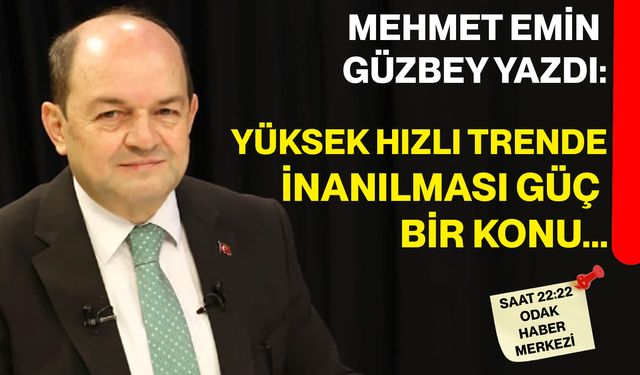 Yüksek Hızlı Trende inanılması güç bir konu...