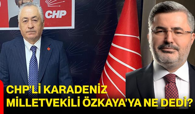 CHP'li Karadeniz, Milletvekili Özkaya'ya ne dedi?