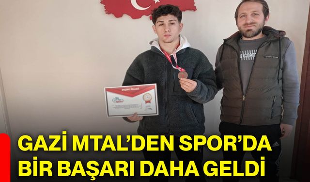 Gazi MTAL’den spor’da bir başarı daha geldi