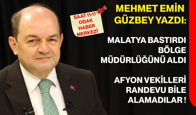Malatya Bastırdı Bölge Müdürlüğünü Aldı Afyon Vekilleri Randevu Bile Alamadılar !