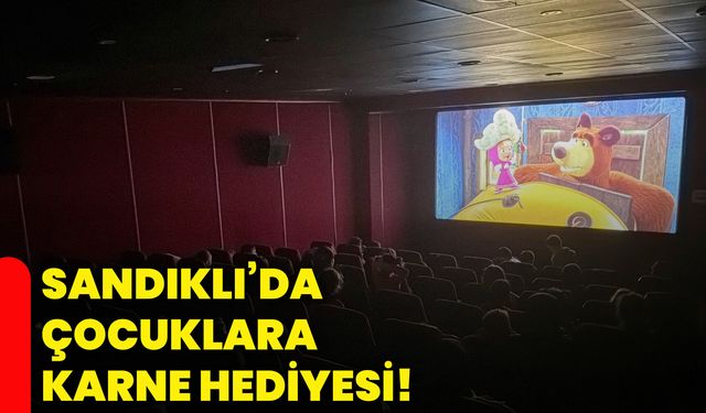 Sandıklı’da çocuklara karne hediyesi!