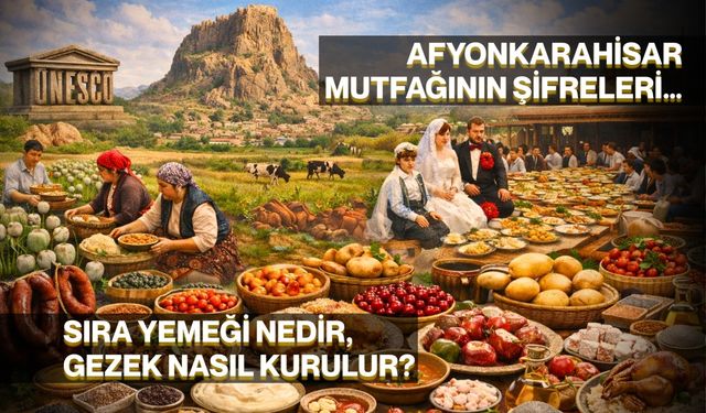 Sıra Yemeği Nedir, Gezek Nasıl Kurulur? Afyonkarahisar Mutfağının Şifreleri…