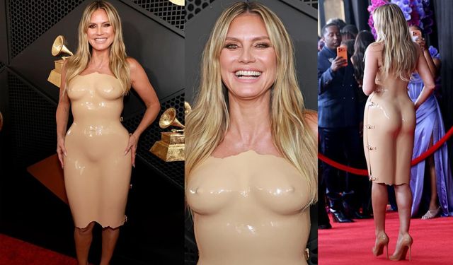 Cesaret mi Abartı mı? Heidi Klum’un Grammy Kombini Goygoy Çıkardı
