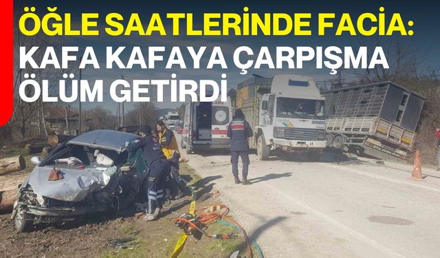 Öğle Saatlerinde Facia: Kafa Kafaya Çarpışma Ölüm Getirdi