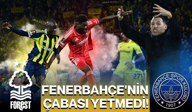 Fenerbahçe'nin Çabası Yetmedi!