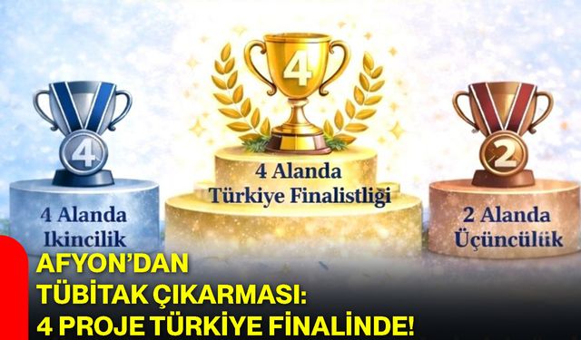 Afyon’dan TÜBİTAK Çıkarması: 4 Proje Türkiye Finalinde!