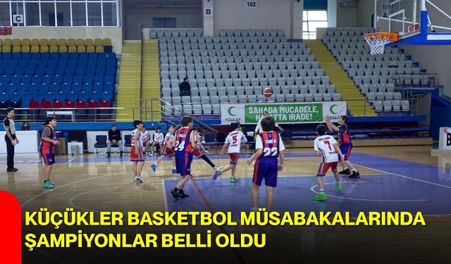 Küçükler Basketbol Müsabakalarında Şampiyonlar Belli Oldu