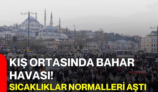 Kış Ortasında Bahar Havası! Sıcaklıklar Normalleri Aştı