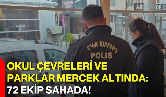 Okul Çevreleri Ve Parklar Mercek Altında: 72 Ekip Sahada!