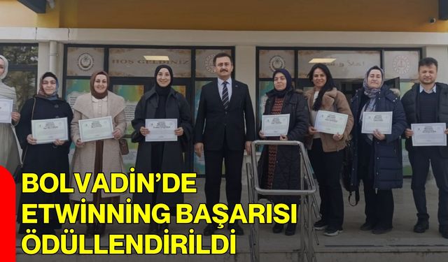 Bolvadin’de eTwinning Başarısı Ödüllendirildi