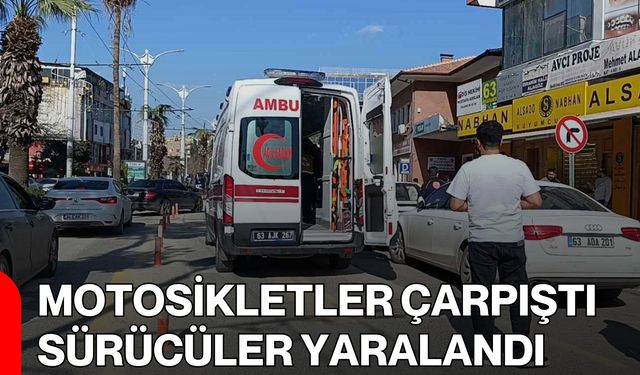 Motosikletler Çarpıştı, Sürücüler Yaralandı