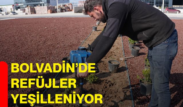 Bolvadin’de Refüjler Yeşilleniyor