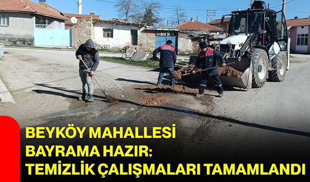 Beyköy Mahallesi Bayrama Hazır: Temizlik Çalışmaları Tamamlandı