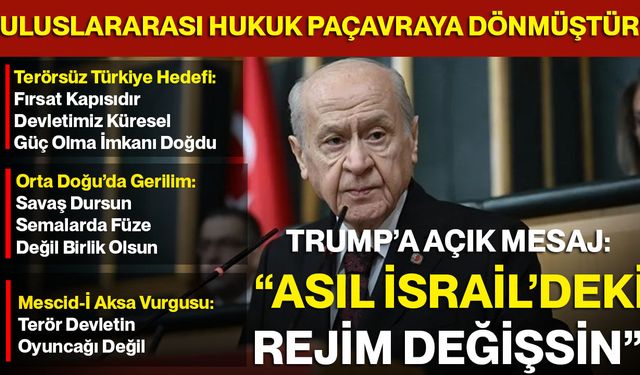 Bahçeli: Bir halkı içten çözmeden hiçbir muhasım gücün başarı şansı yoktur