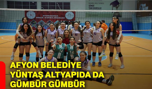 Afyon Belediye Yüntaş, altyapıda da gümbür gümbür