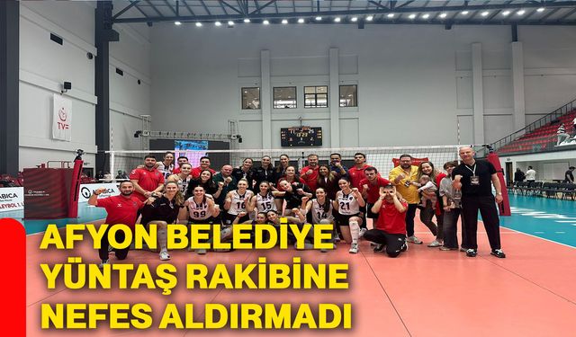Afyon Belediye Yüntaş rakibine nefes aldırmadı
