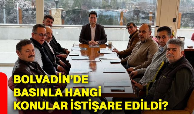 Bolvadin’de basınla hangi konular istişare edildi?