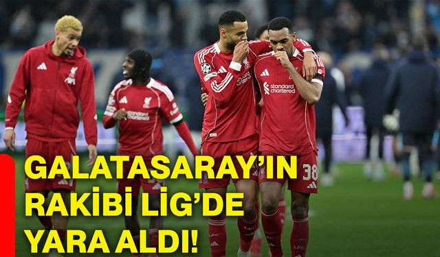 Galatasaray’ın rakibi lig’de yara aldı!