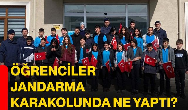 Öğrenciler jandarma karakolunda ne yaptı?