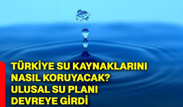 Türkiye su kaynaklarını nasıl koruyacak? Ulusal su planı devreye girdi