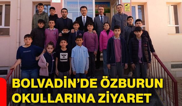 Bolvadin’de Özburun okullarına ziyaret