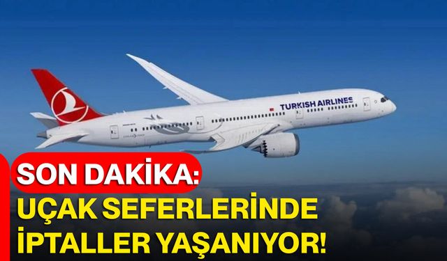 Son Dakika: Uçak Seferlerinde İptaller Yaşanıyor