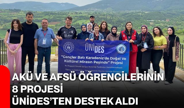AKÜ ve AFSÜ Öğrencilerinin 8 Projesi ÜNİDES’ten Destek Aldı