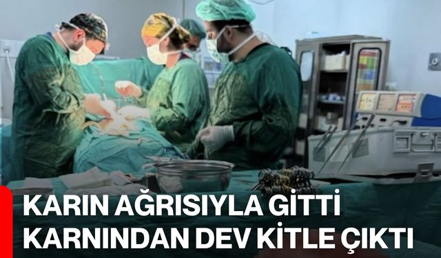 Karın Ağrısıyla Gitti, Karnından Dev Kitle Çıktı