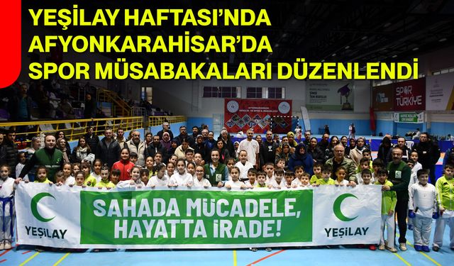 Yeşilay Haftası’nda Afyonkarahisar’da Spor Müsabakaları Düzenlendi