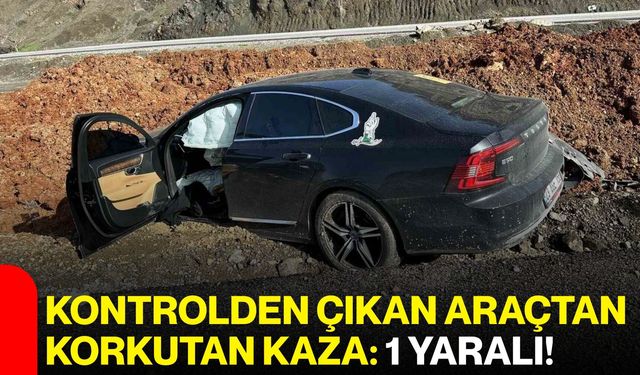 Kontrolden Çıkan Araçtan Korkutan Kaza: 1 Yaralı!
