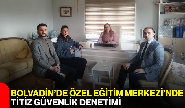 Bolvadin’de Özel Eğitim Merkezi’nde Titiz Güvenlik Denetimi