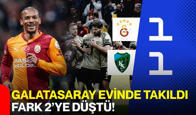 Galatasaray Evinde Takıldı, Fark 2’ye Düştü!