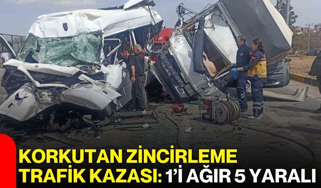 Korkutan Zincirleme Trafik Kazası: 1’i Ağır 5 Yaralı