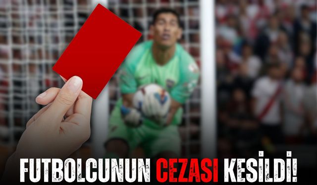 Futbolcunun Cezası Kesildi!