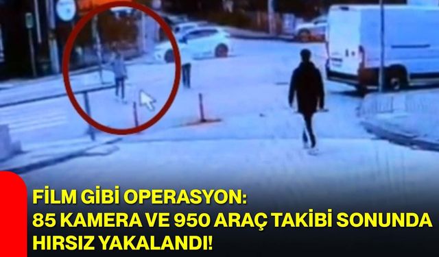 Film Gibi Operasyon: 85 Kamera ve 950 Araç Takibi Sonunda Hırsız Yakalandı!