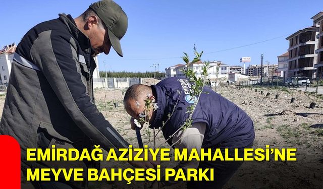 Emirdağ Aziziye Mahallesi’ne Meyve Bahçesi Parkı