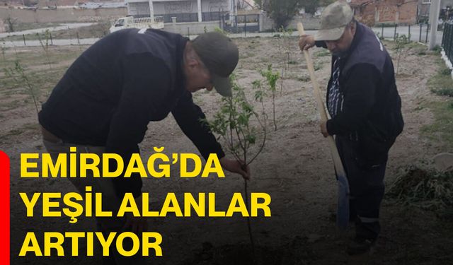 Emirdağ’da yeşil alanlar artıyor