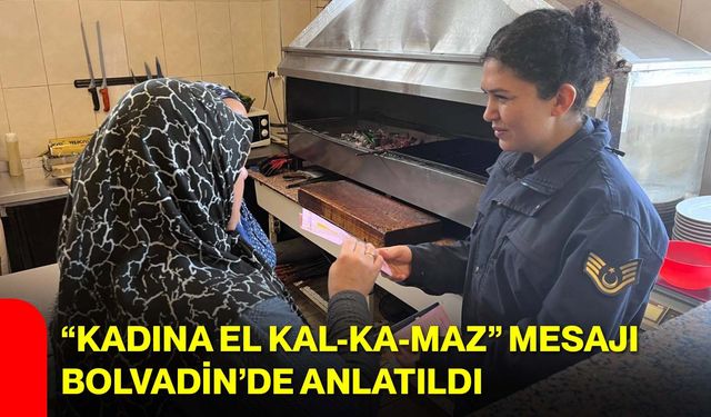 “Kadına El Kal-ka-maz” Mesajı Bolvadin’de Anlatıldı