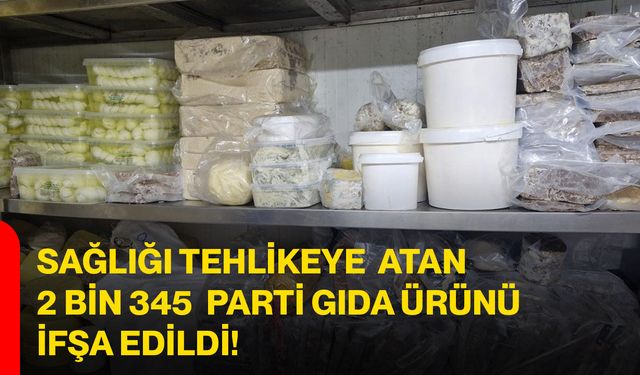 Sağlığı Tehlikeye Atan 2 Bin 345 Parti Gıda Ürünü İfşa Edildi